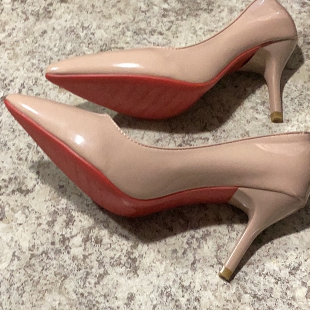 City Chic Cream and Red Elegant Heels